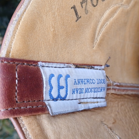 Anderson Bean Original Vintage Made in USA Cowboy Western size 9 - Picture 3 of 14